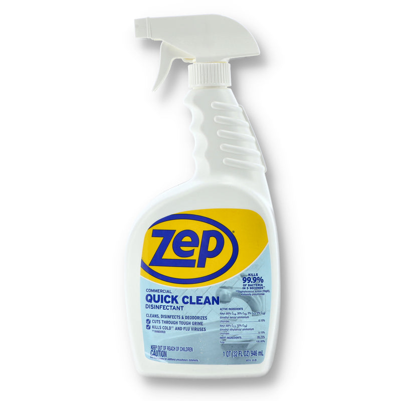 use #ZUQCD32 32OZ ZEP QUICK CLEAN DISINFECTANT TRIGGER SPRAYER
