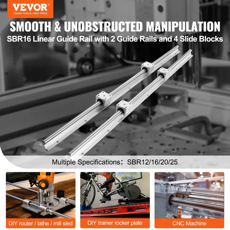 VEVOR 2 PC 31.5'' LINEAR RAIL GUIDE