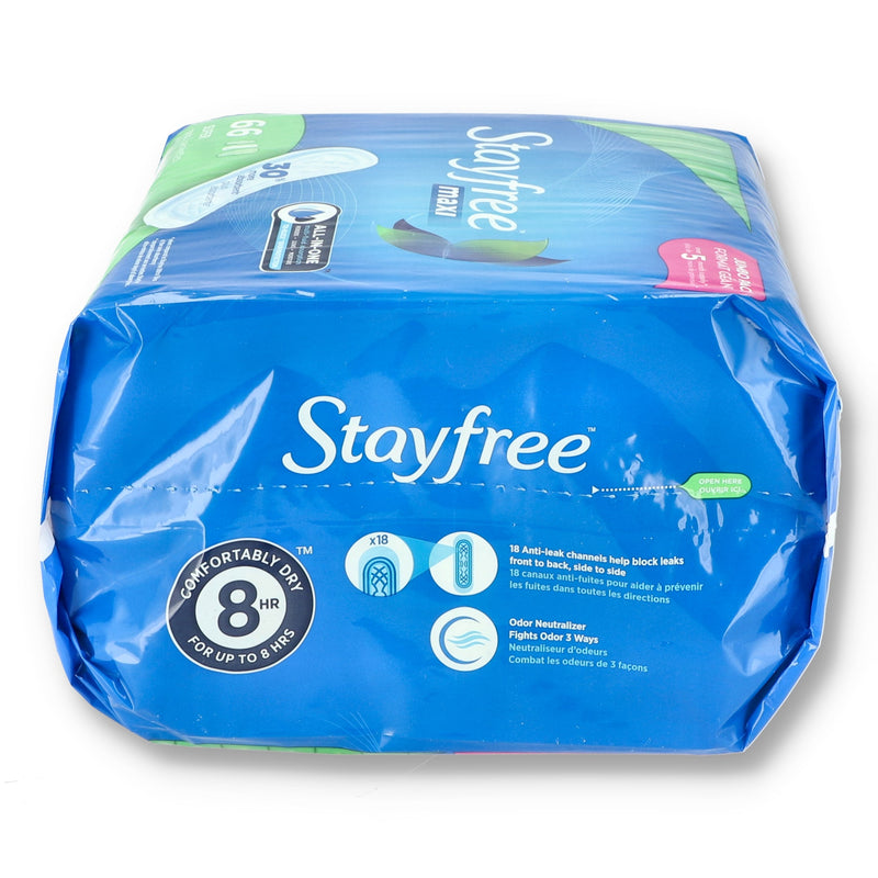 STAYFREE 66CT MAXI SUPER PADS